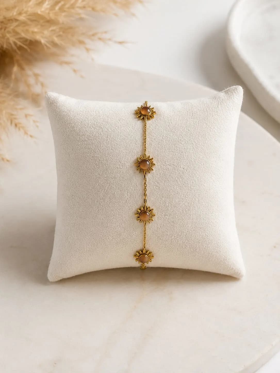 Bracelet chaine fleur